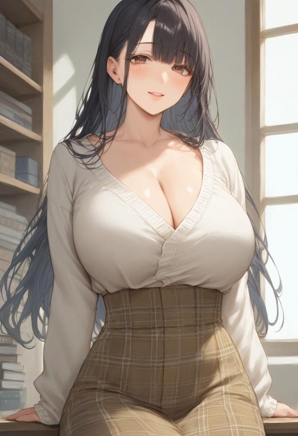 むっちりした書店のお姉さん