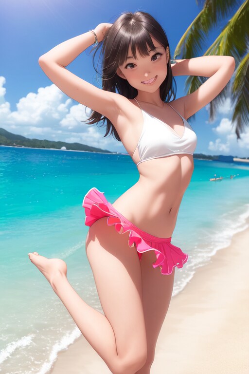 夏　イメージガールの女の子