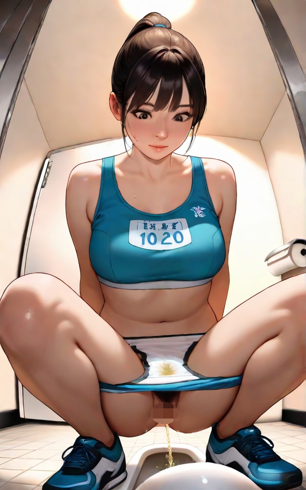 アスリートも尿意には勝てない