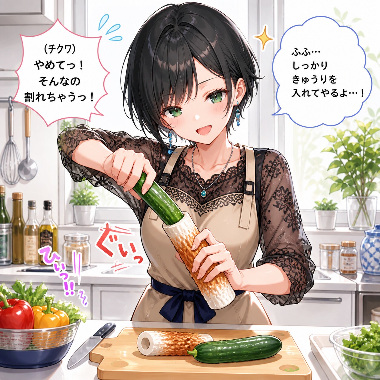 ちくきゅうを作る藍音ちゃん