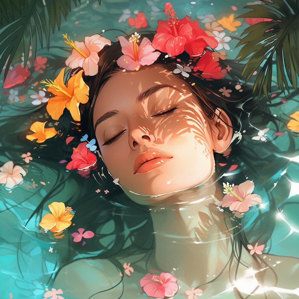 🏝ビーチで癒される彼女🏝🌼🌸🌼