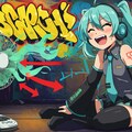 初音ミクと扇風機 2枚目