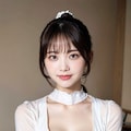 白レオタードでポロリ 2枚目