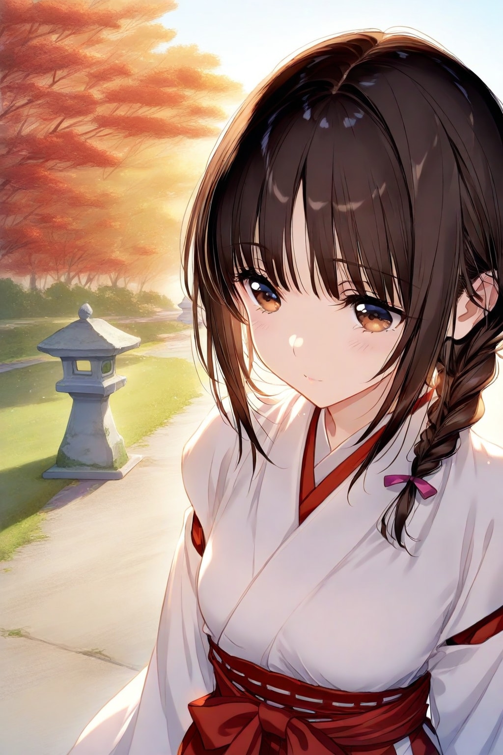 秋風に揺れる微笑み