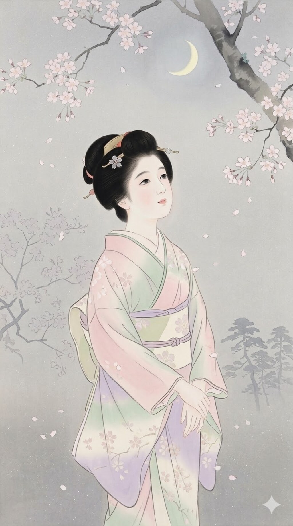 春色のお着物