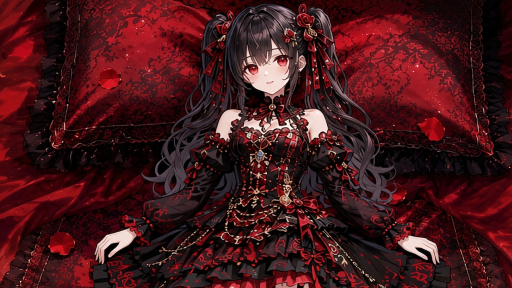 茶髪少女とドレス　その2