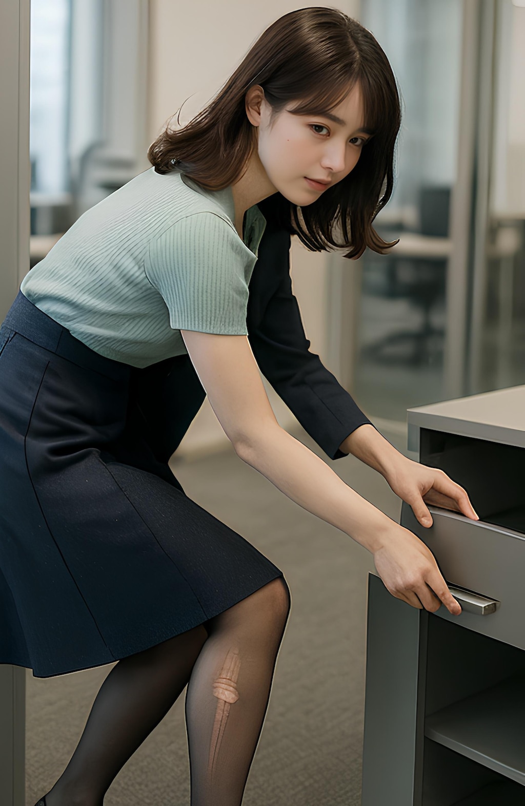 【特別公開】黒ストＯＬ伝線コレクション