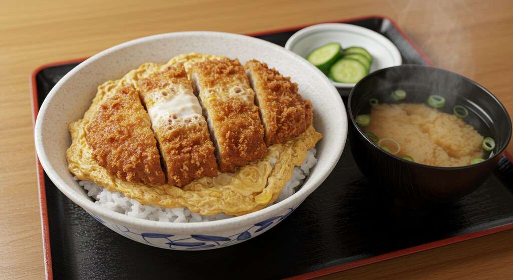 カツ丼セットお待ち！