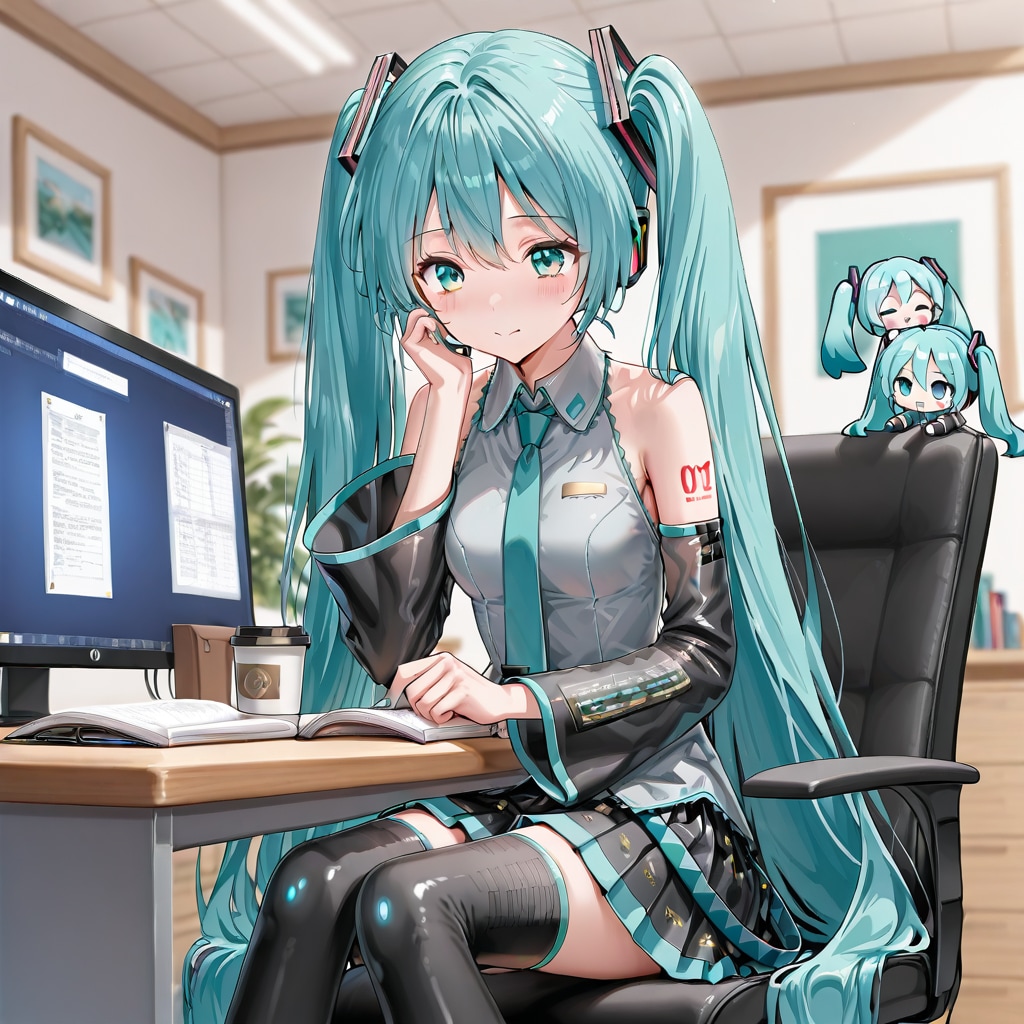 QILIN ちびミク | の人気AIイラスト・グラビア