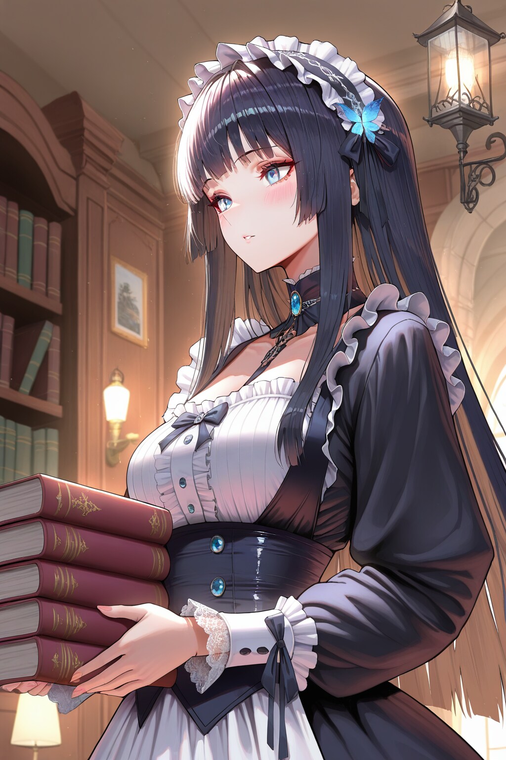 書斎のメイド | の人気AIイラスト・グラビア