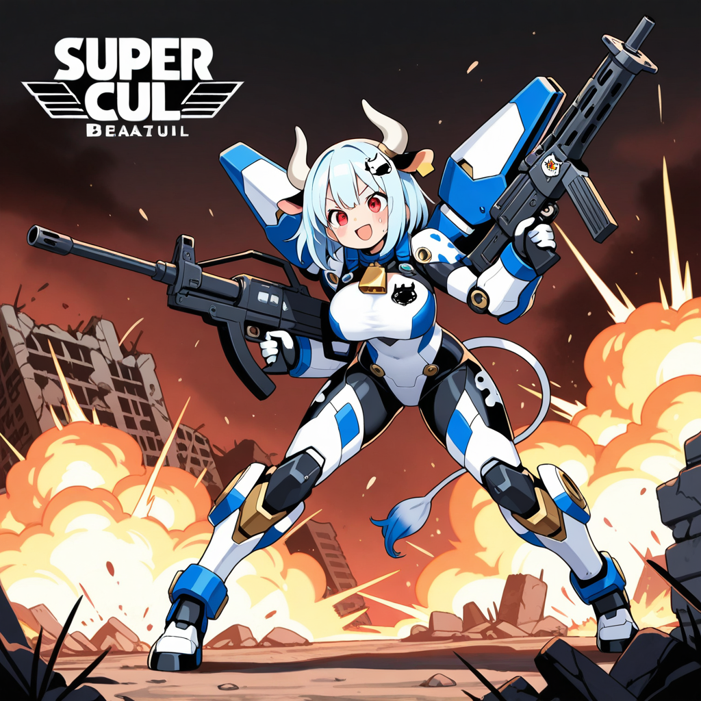 パワードスーツを着たすいぎゅうちゃんとほるすたいんちゃん | の人気AIイラスト・グラビア