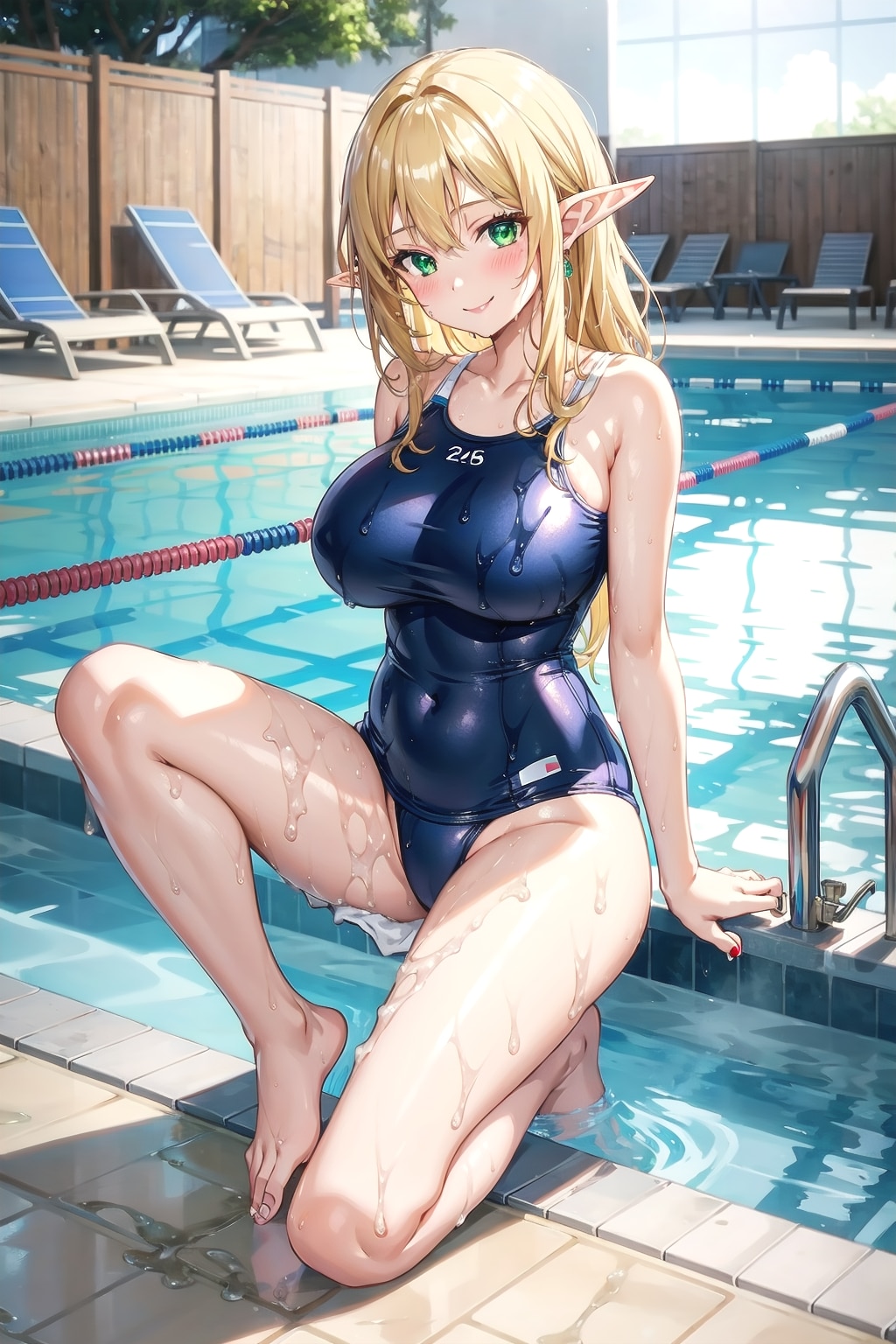 もう今日の部活はプールで