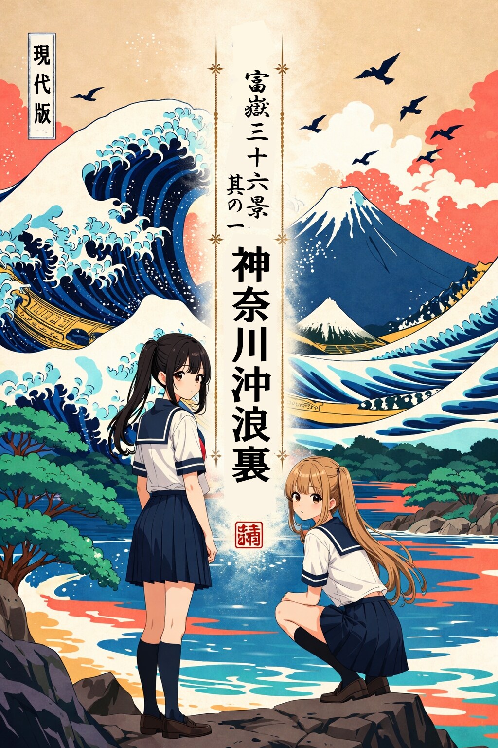 神奈川沖浪裏
