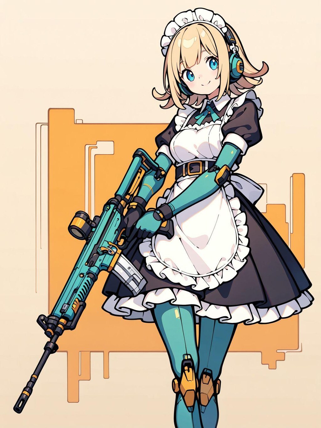 メイド服と突撃銃