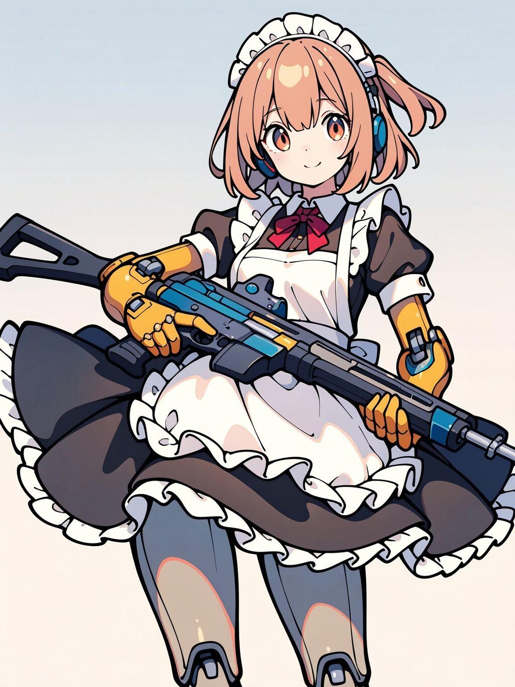 メイド服と突撃銃