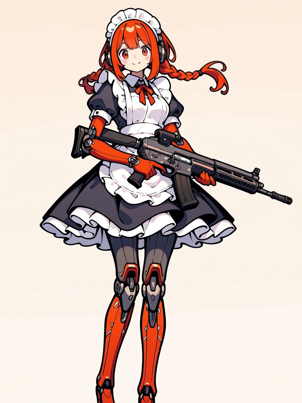メイド服と突撃銃