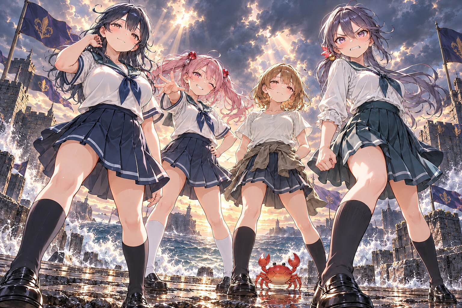 我ら第七駆逐隊四天王！ | の人気AIイラスト・グラビア