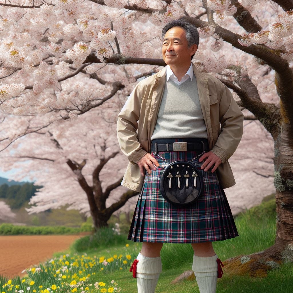 スカート中年男