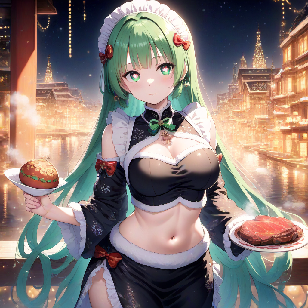 チャイナメイドの女の子