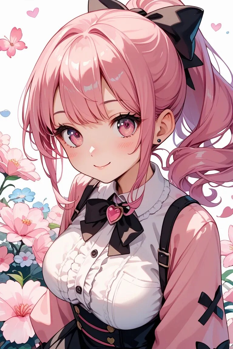 可愛いは正義♡ピンクポニテちゃん | の人気AIイラスト・グラビア