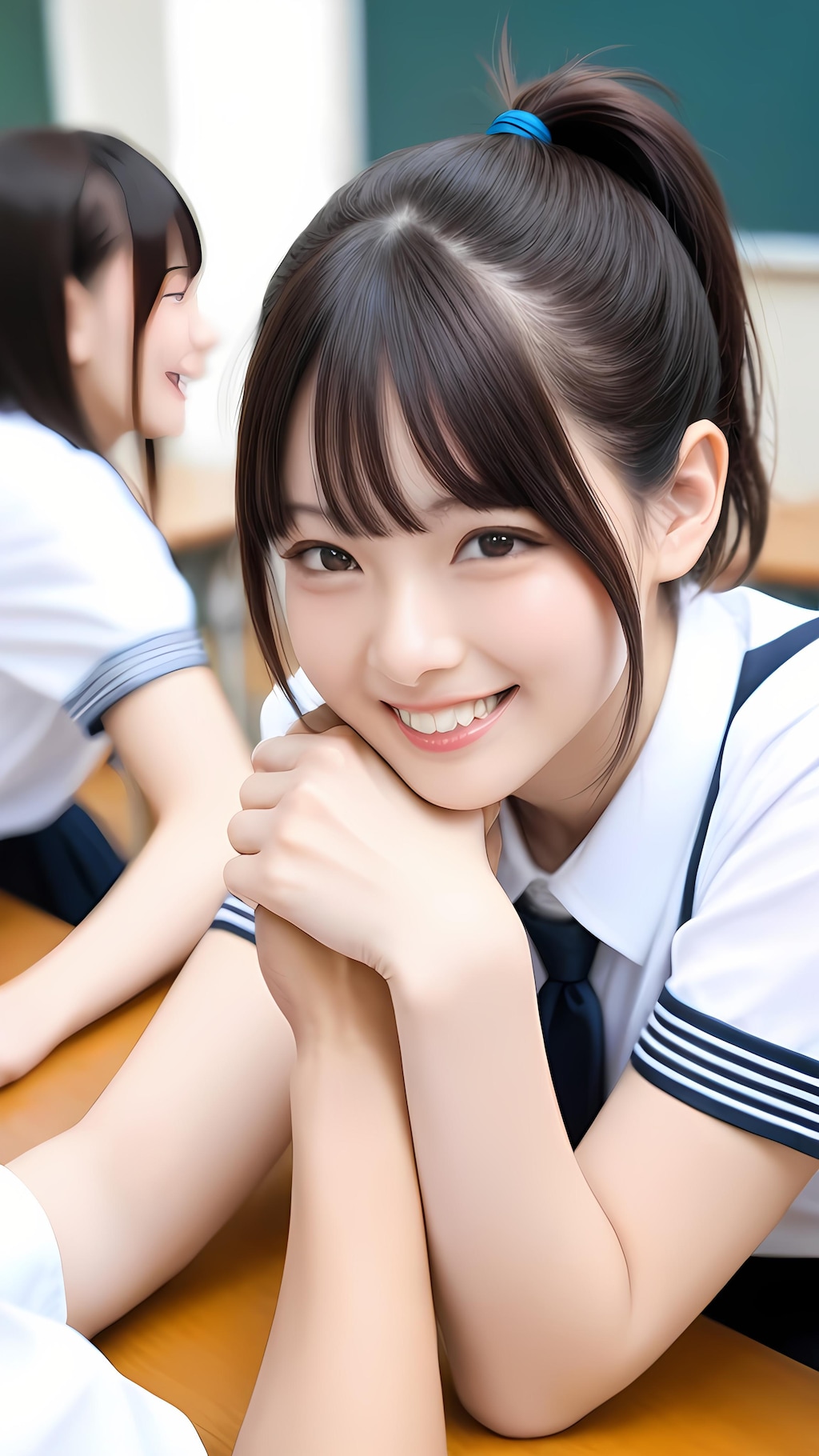 ねぇ、私と腕相撲しよっ