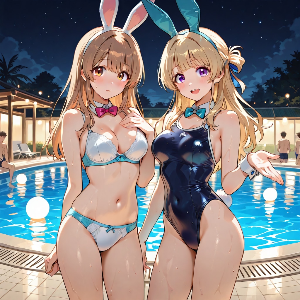 下着バニーガールと