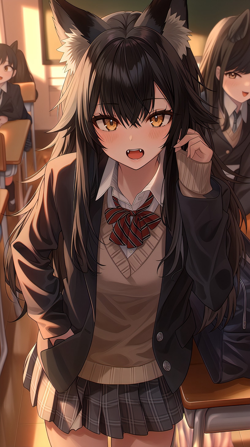 学園の人狼少女