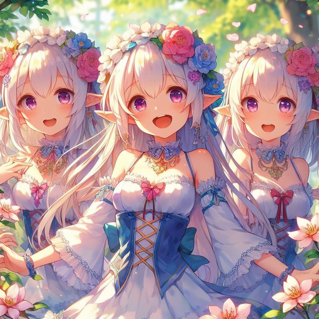 三つ子エルフちゃんず