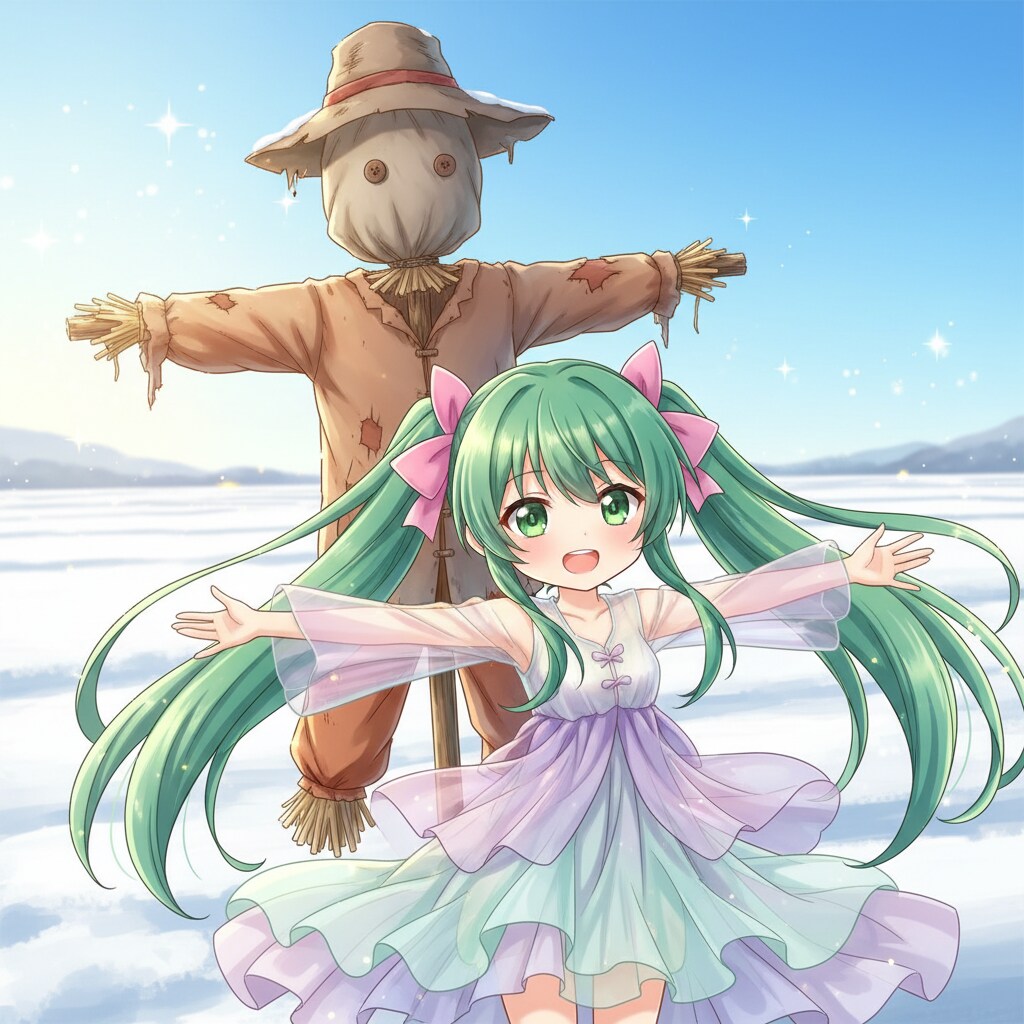 みどツイさん。案山子 | の人気AIイラスト・グラビア