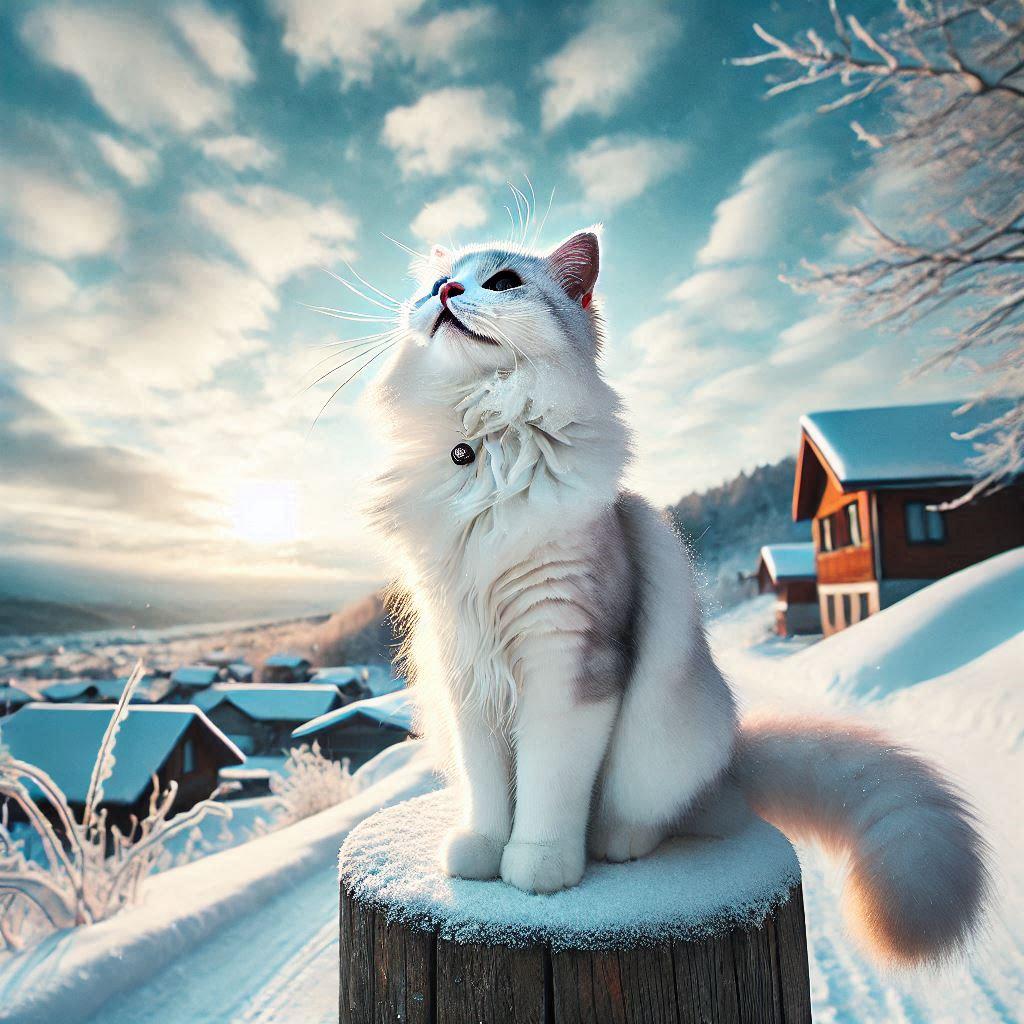 冬空の猫