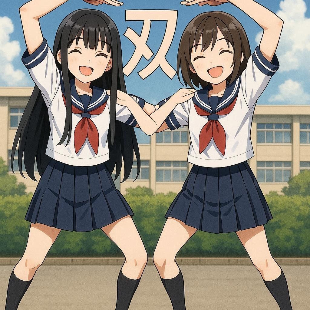 双子で”双”の字