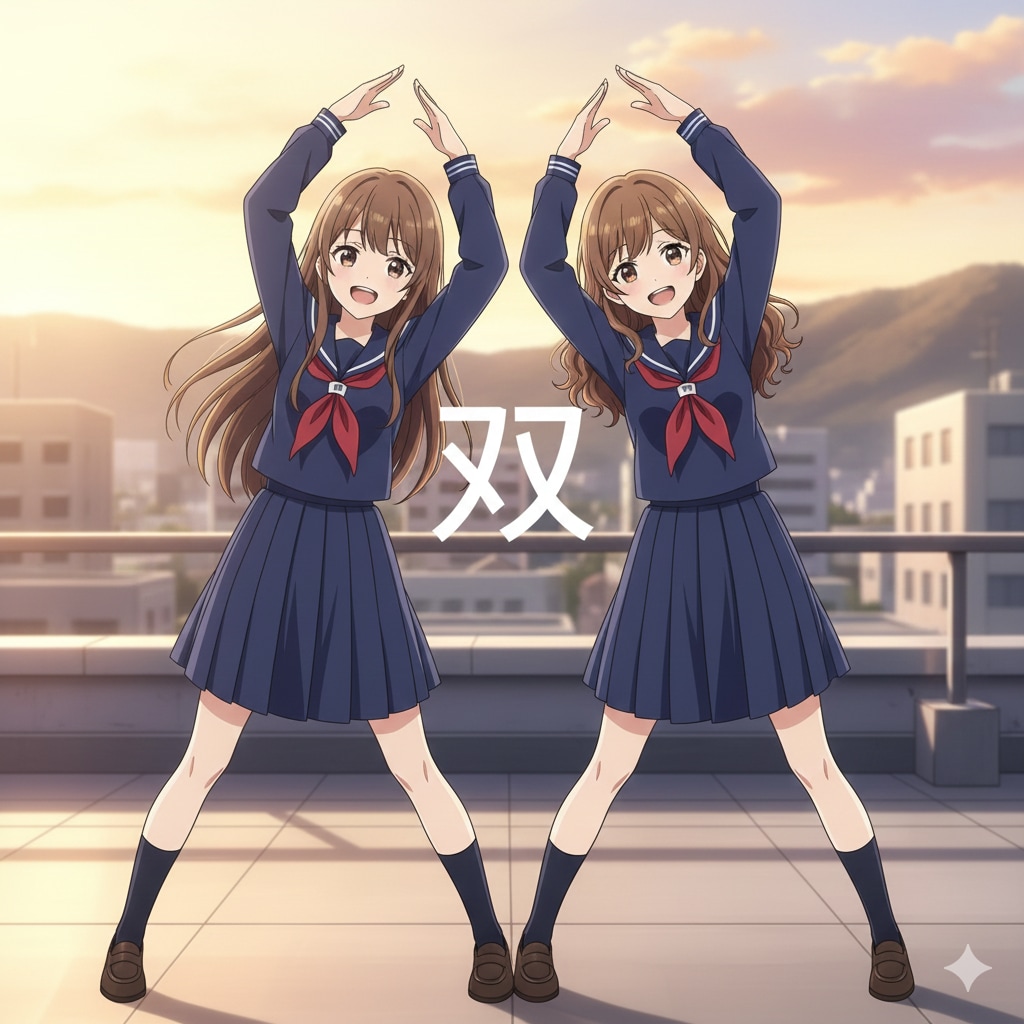 双子で”双”の字