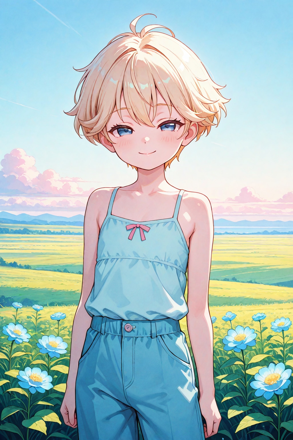 高原の少女 | の人気AIイラスト・グラビア
