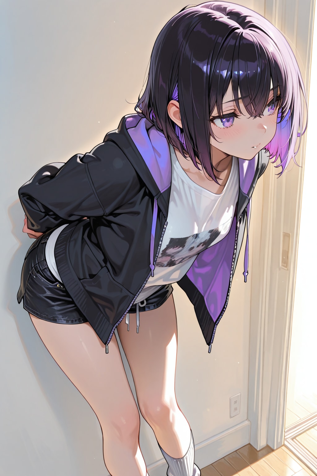 紫色が似合う女の子100