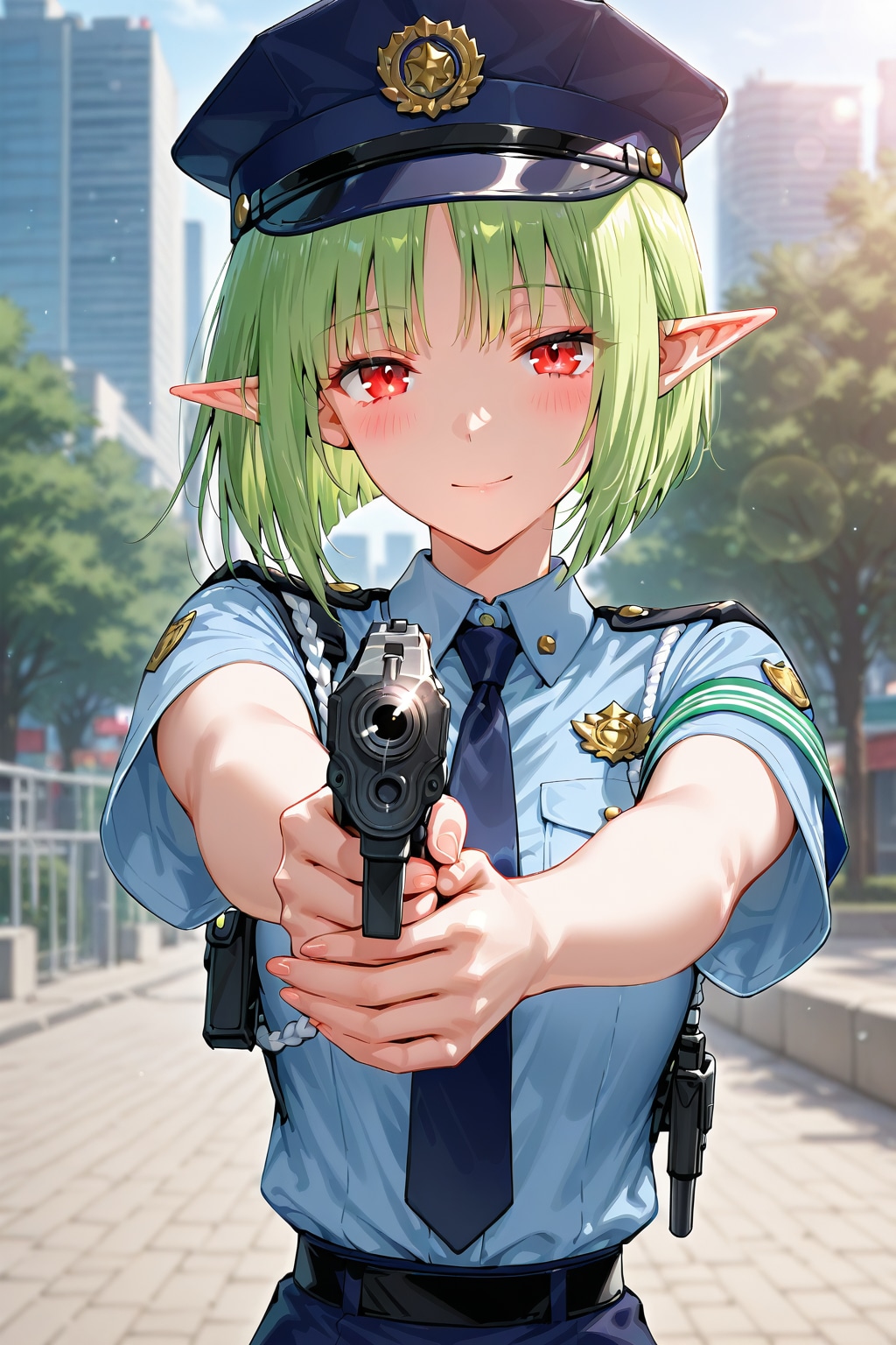 エルフ警察 | の人気AIイラスト・グラビア