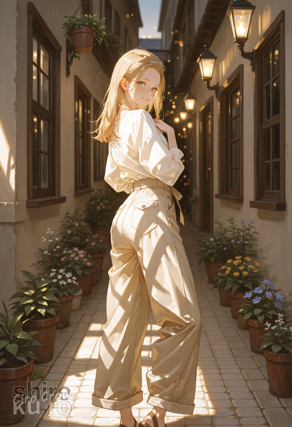 ワイドパンツ