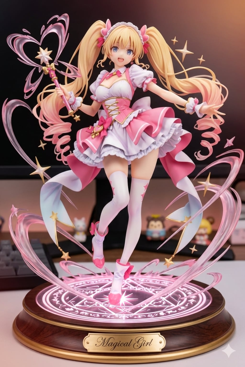 ツインテールの魔法少女のフィギュア化💕