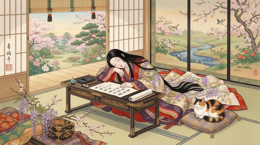 紫式部と清少納言　かな？