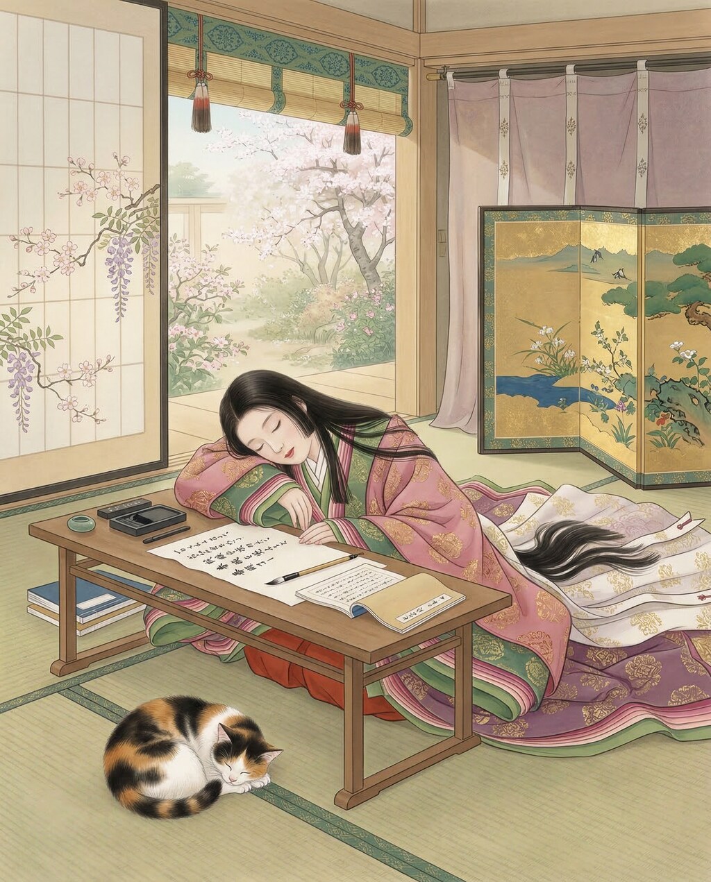 紫式部と清少納言　かな？