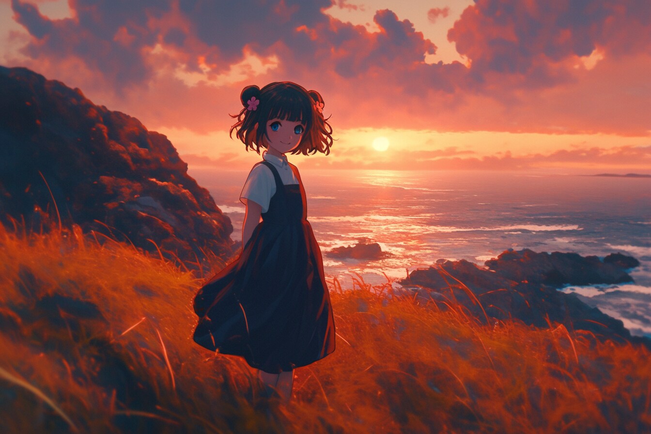 夕暮れのおだんごちゃん🍡✨202 | の人気AIイラスト・グラビア