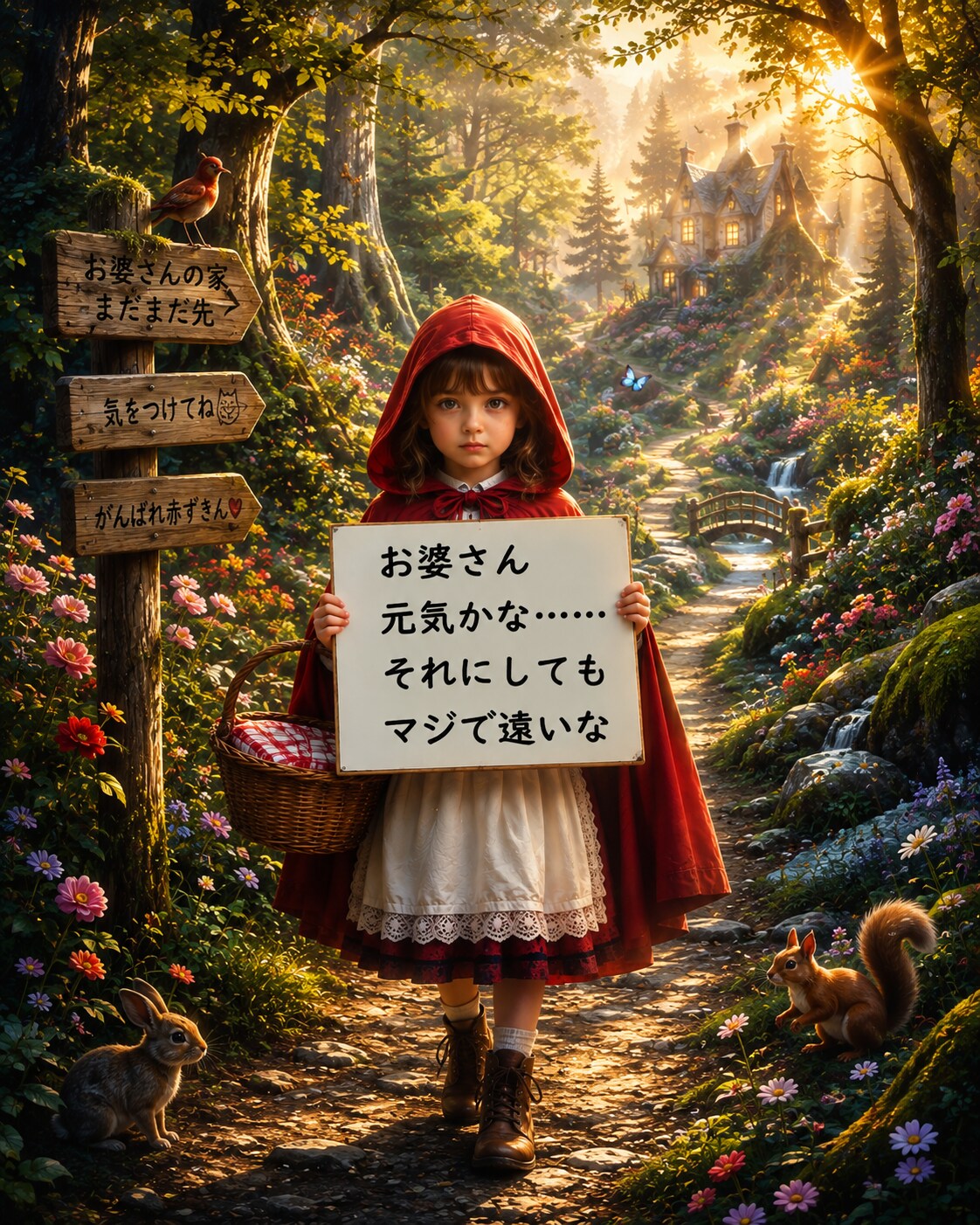 赤ずきんちゃんの一言　〜道中編〜