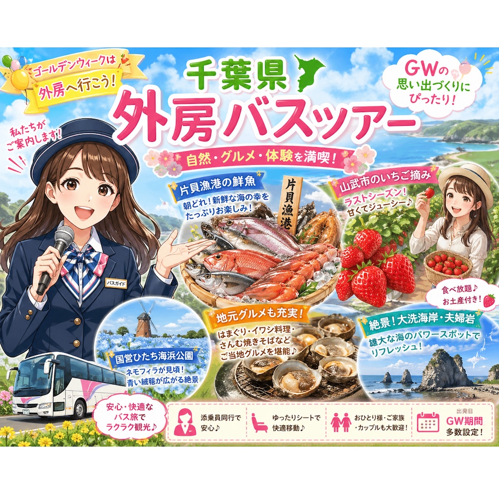 外房（+茨城沿岸）バスツアー