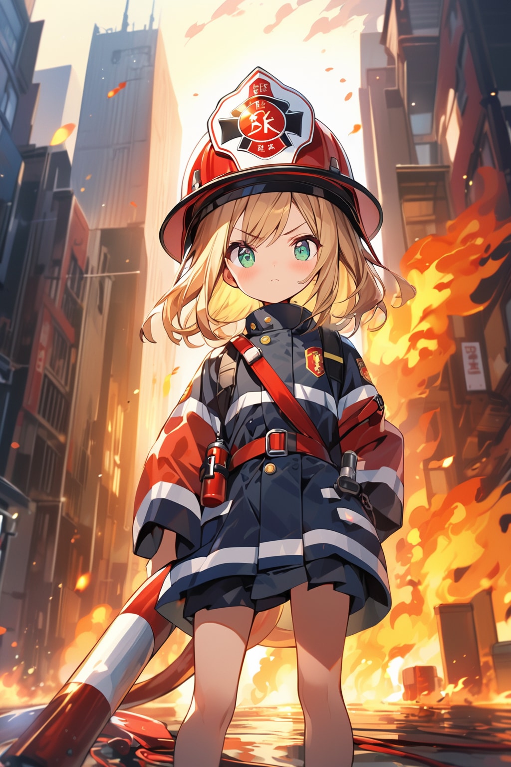 消防士な女の子