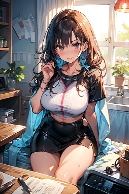 課題が‥‥終わらない | の人気AIイラスト・グラビア