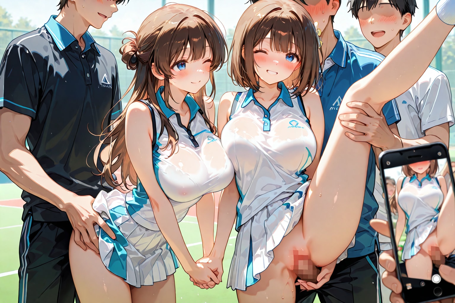テニスで記念撮影　その２