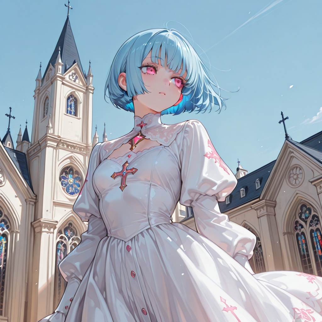 青髪 | の人気AIイラスト・グラビア