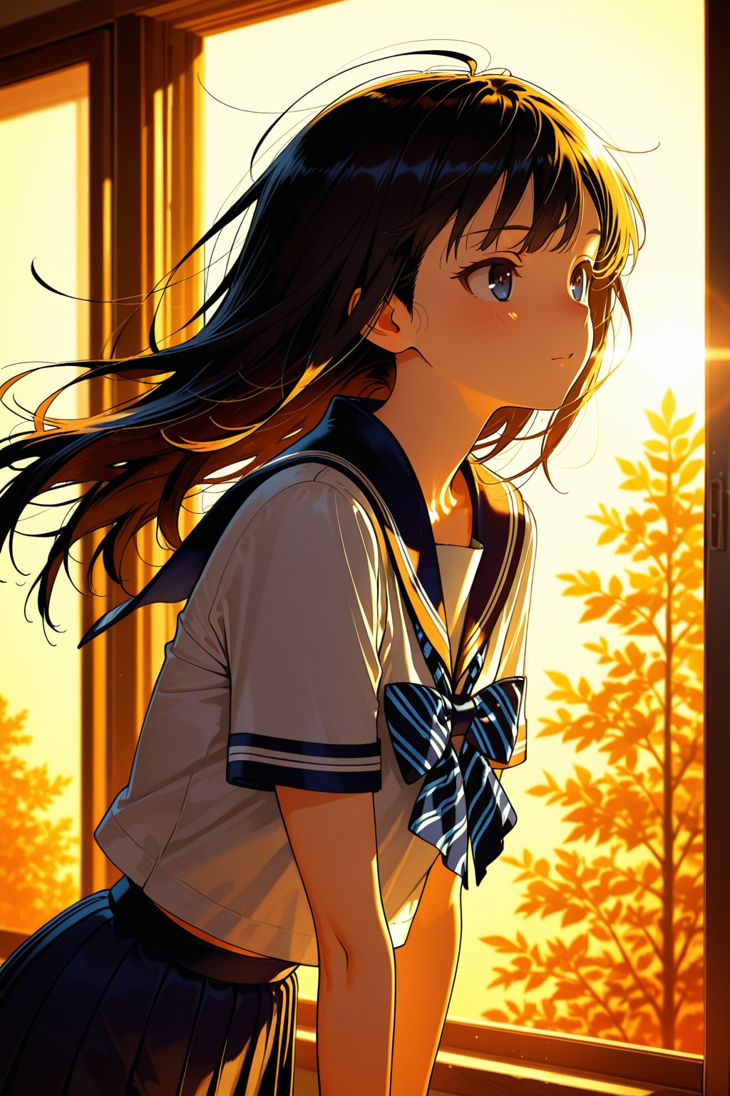 窓ぎわの少女