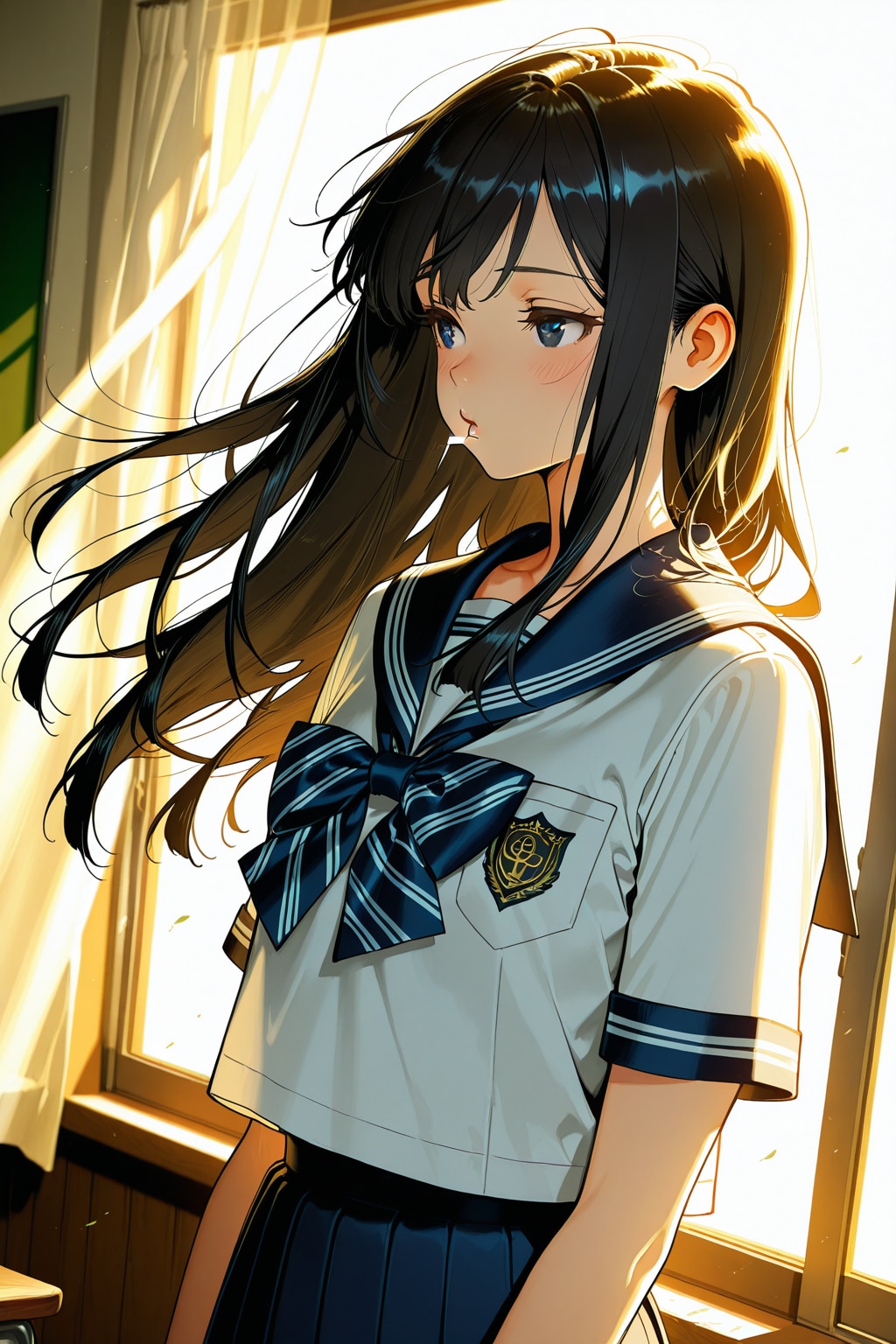 窓ぎわの少女