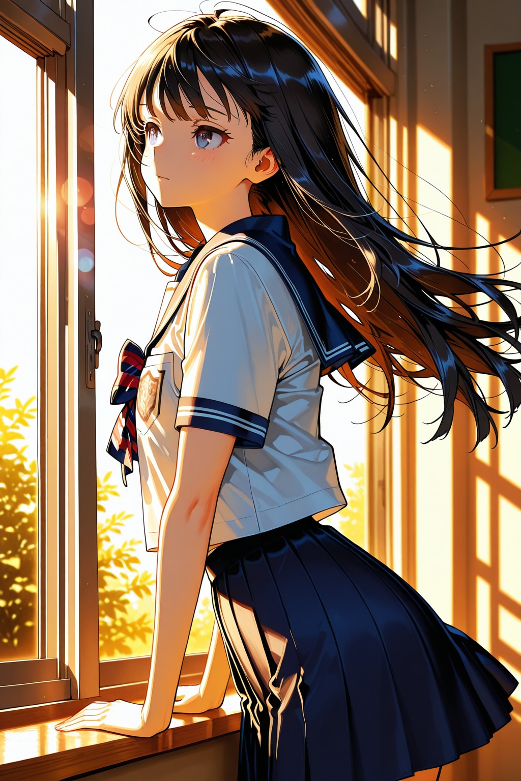 窓ぎわの少女
