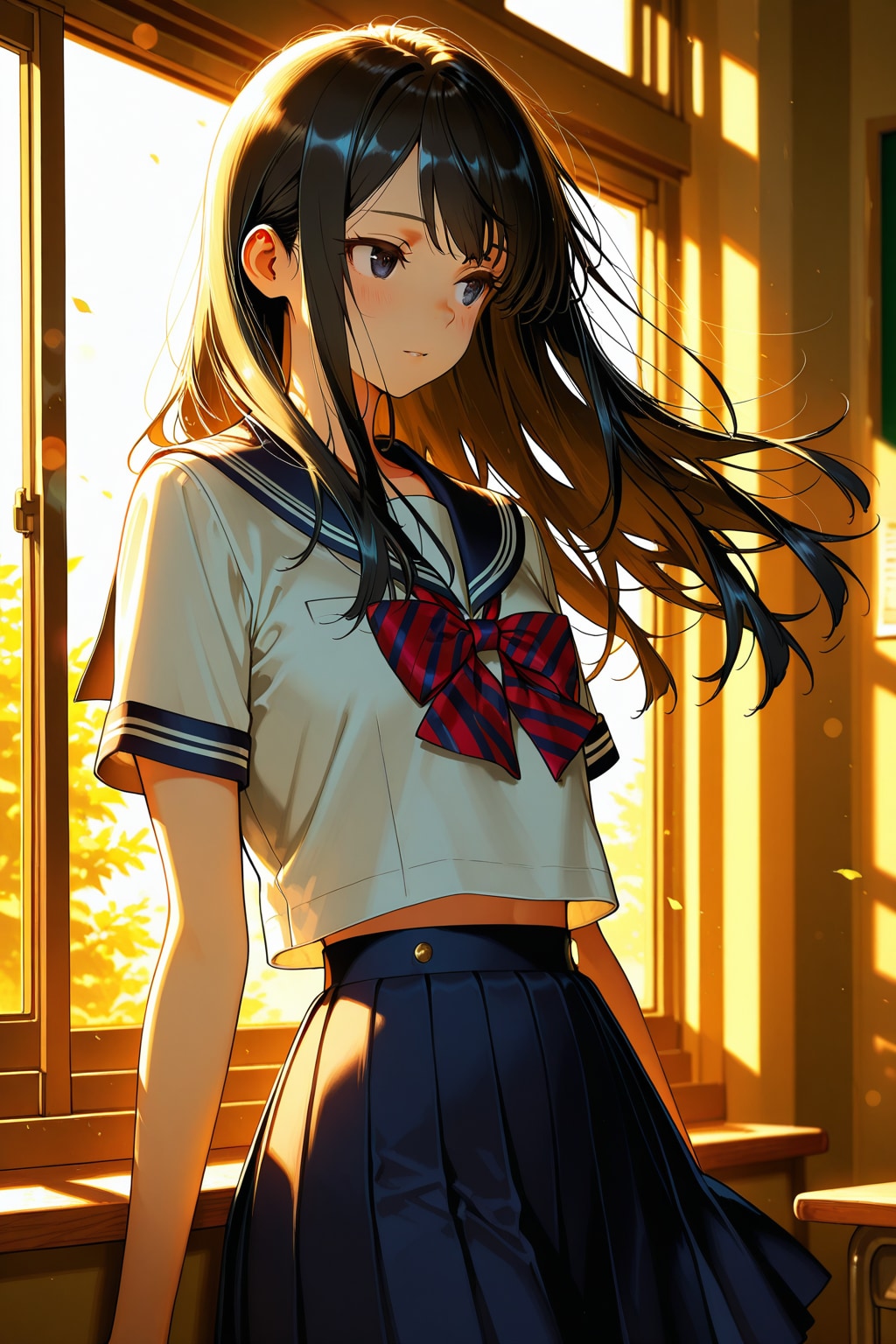 窓ぎわの少女